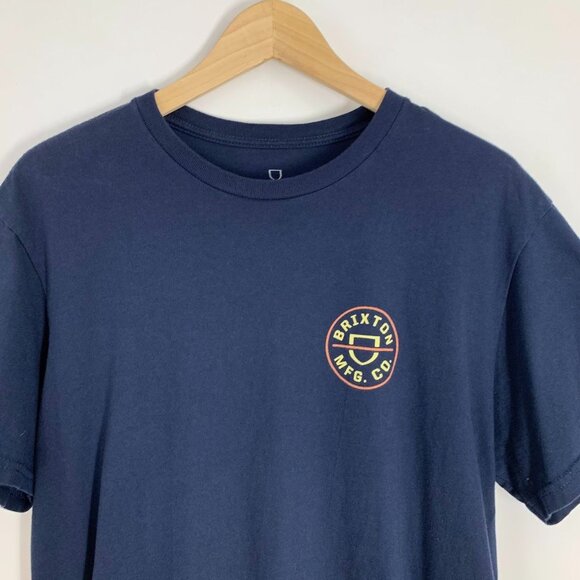 Brixton Men's Classic Logo Graphic Cotton Short Sleeve Crew Neck T Shirt Size M - Picture 4 of 11